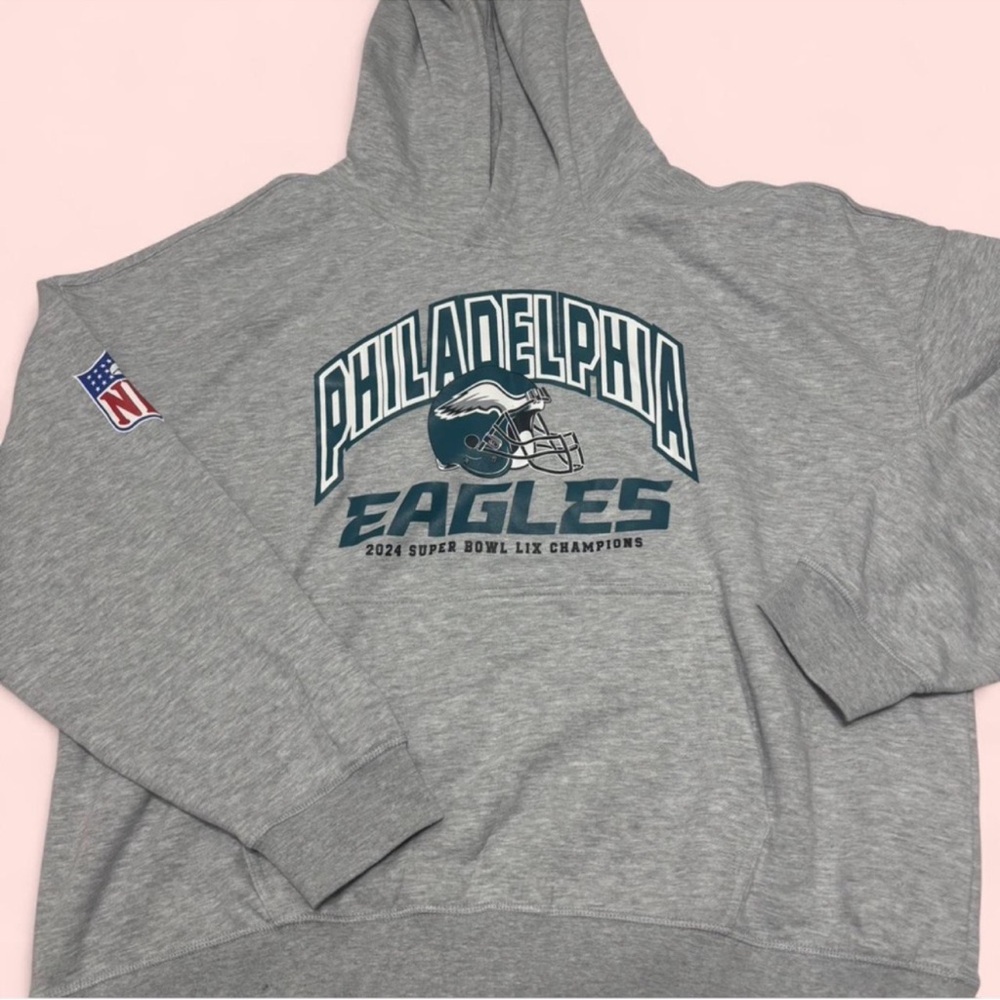 NWT Philadelphia Eagles Gray Hoodie XL